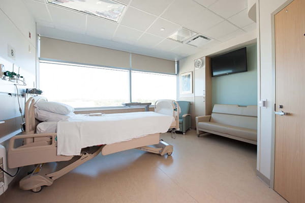 Patient Room at UPMC East Inpatient Rehab